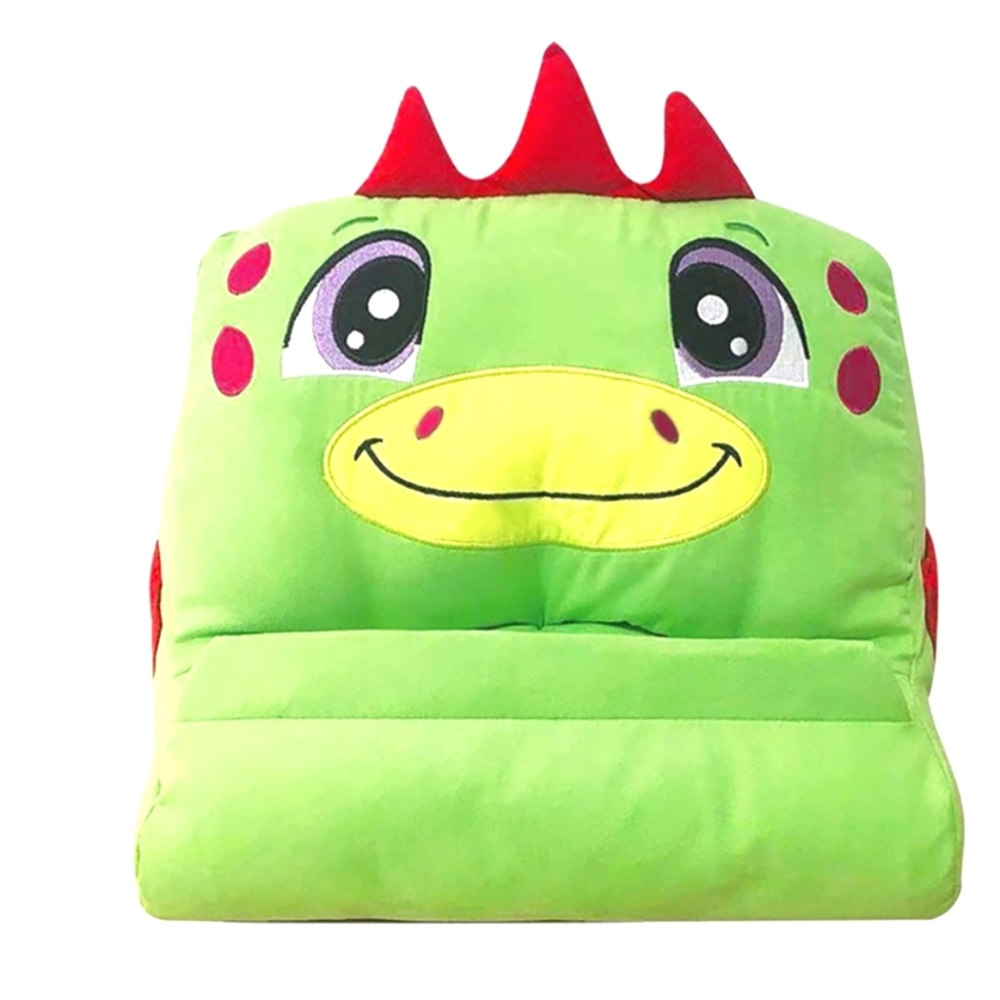 Plush Dino Pillow. Tablet , Book, Phone Holder. NEW with Tags Unisex